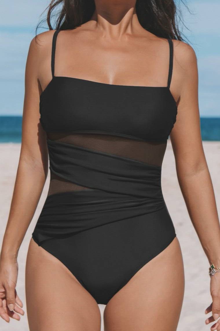 Sheer Muse Tummy Control One-Piece Swimsuit