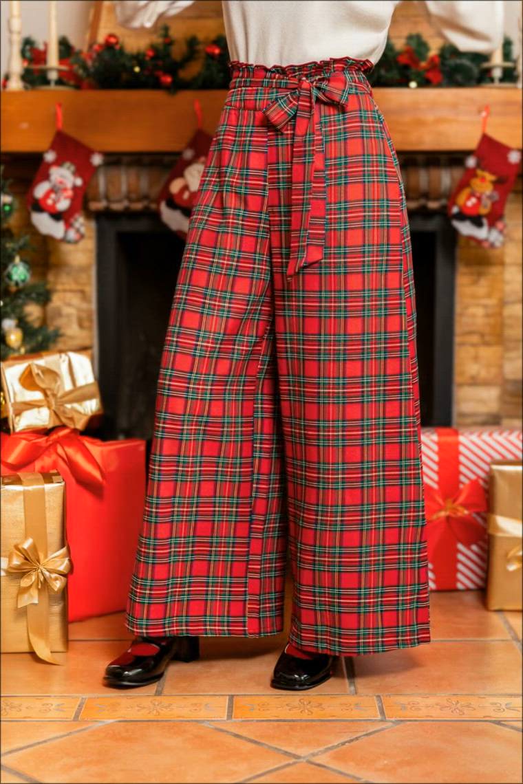 Booked & Busy Plaid Pants